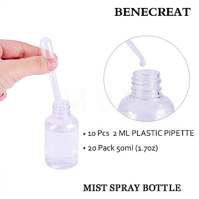 Mini Transparent Plastic Funnel Hopper MRMJ-BC0001-23-1