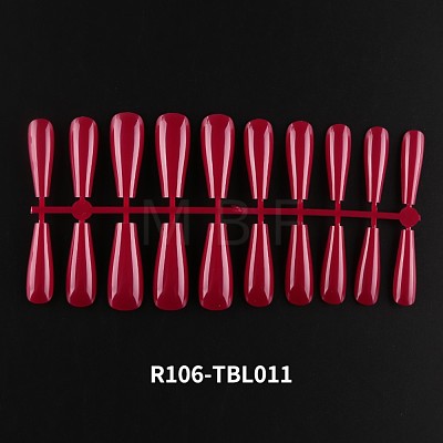 Solid Color Plastic Seamless Toe False Nail MRMJ-R106-TBL011-1