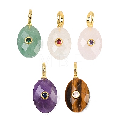 Natural Mixed Stone Pendants G-F837-05-1