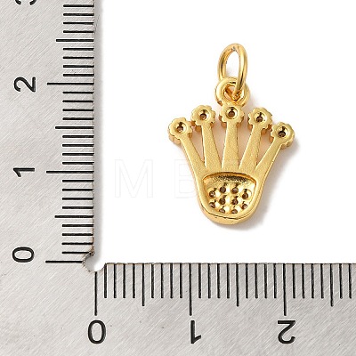 Brass Micro Pave Cubic Zirconia Pendants KK-C072-39G-1