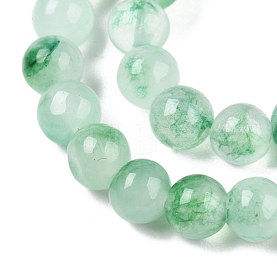 Dyed Natural White Jade Beads Strands G-T140-4mm-A06-1