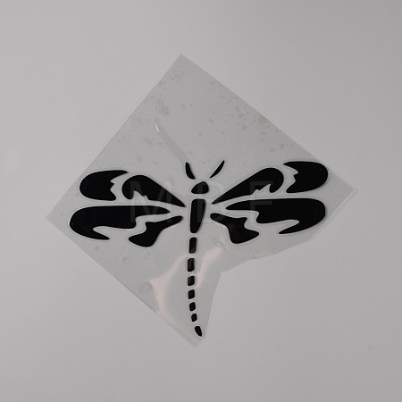 Dragonfly Reflective PET Plastic Car Decals DIY-WH0030-38A-1