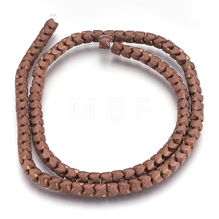 Electroplate Non-magnetic Synthetic Hematite Bead Strands G-I208-19F-H-1
