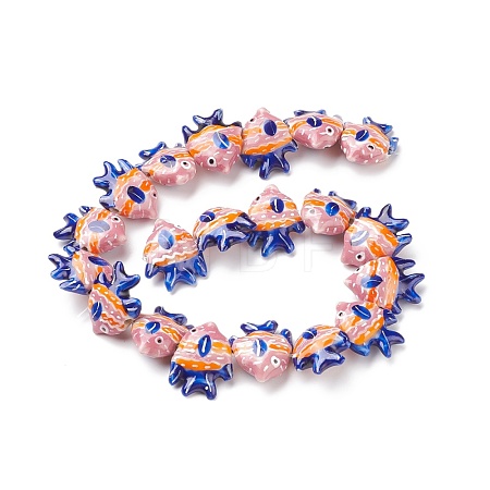 Handmade Porcelain Beads PORC-G002-54H-1