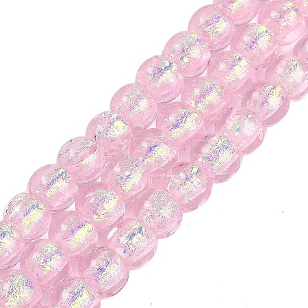 Handmade Foil Lampwork Beads Strands FOIL-K003-04B-1