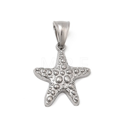 304 Stainless Steel Pendants STAS-B167-12F-P-1
