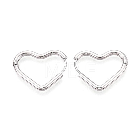 304 Stainless Steel Hoop Earrings STAS-T074-53P-1