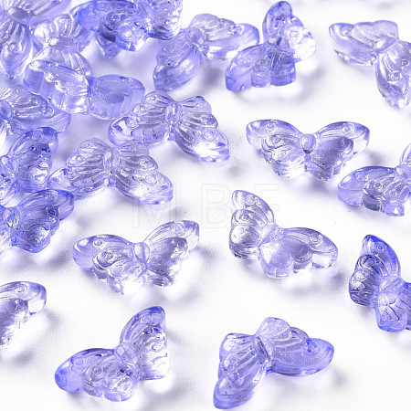 Transparent Spray Painted Glass Beads GLAA-S190-018A-06-1