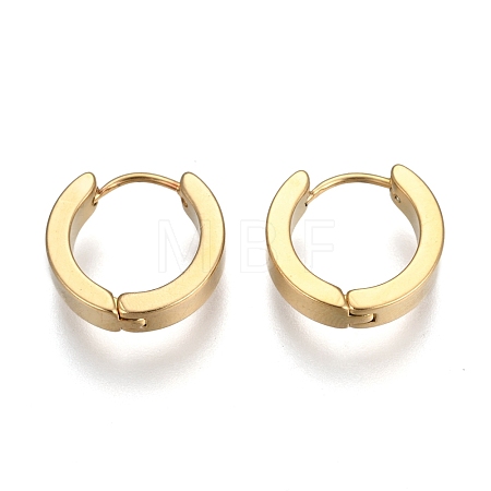 304 Stainless Steel Huggie Hoop Earrings EJEW-O087-09H-1