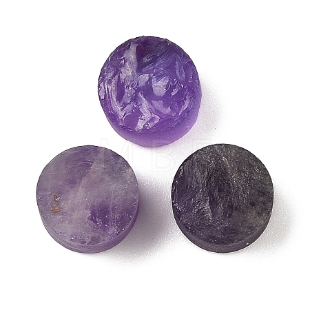 Natural Amethyst Cabochons G-K338-39A-01-1