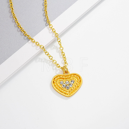 Alloy Crystal Rhinestone Pendant Necklaces FS-WG93701-09-1