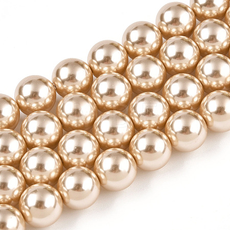 Glass Pearl Beads Strands X-HY-G002-01E-11-1