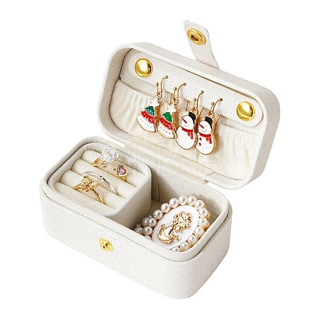PU Imitation Leather Jewelry Box LBOX-E001-01A-1