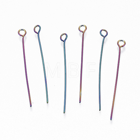 Ion Plating(IP) 304 Stainless Steel Eye Pins STAS-Q234-35mm-01-1