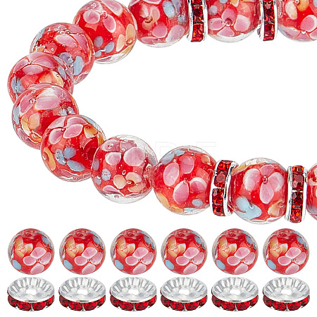DIY Flower Beads Jewelry Making Finding Kits DIY-GO0001-80B-1