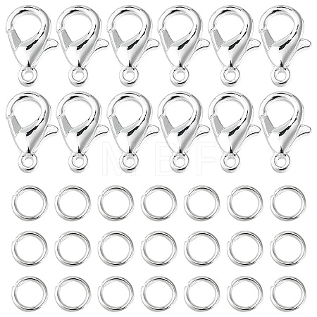 50Pcs Zinc Alloy Lobster Claw Clasps FIND-YW0003-98S-1