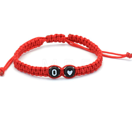 Resin Beads Braided Bead Bracelets FS-WG108B7-15-1