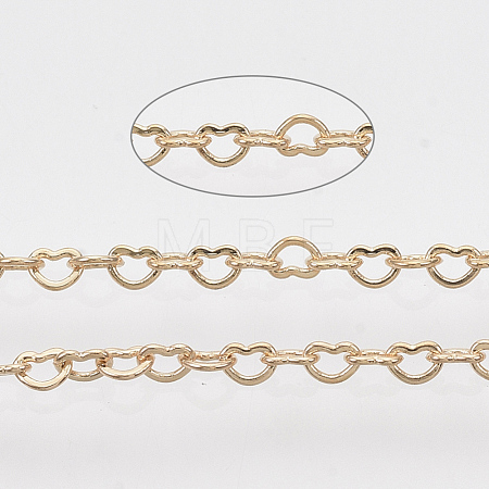 Soldered Brass Heart Chains CHC-T008-03LG-1