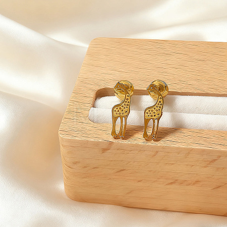 304 Stainless Steel Stud Earrings WGC3500-05-1