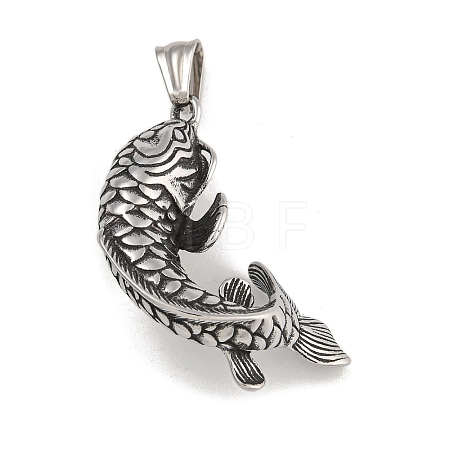 304 Stainless Steel Pendants STAS-D110-11AS-1