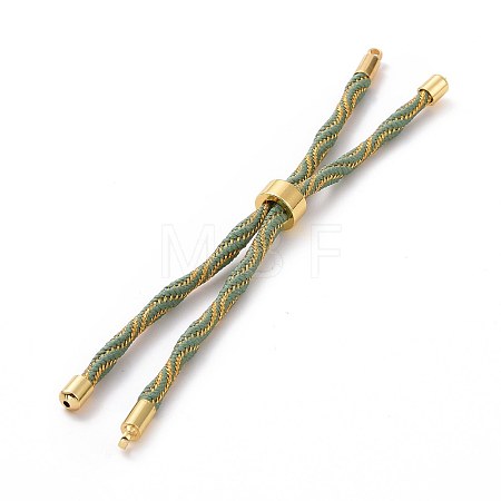 Nylon Cord Silder Bracelets MAK-C003-03G-14-1