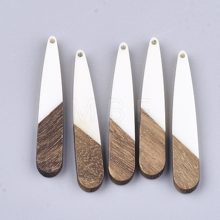 Resin & Walnut Wood Pendants RESI-S358-40L-1