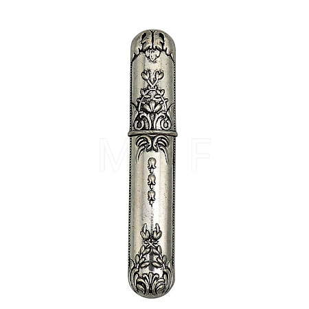 Alloy Rhinestone Sewing Needle Holder Storage Case WG93704-01-1