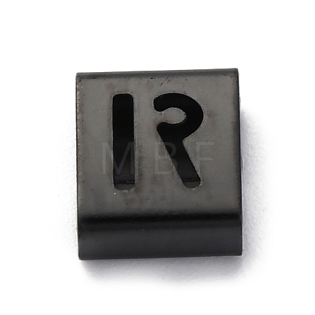 Ion Plating(IP) 304 Stainless Steel Square Slide Charms STAS-L132-07R-B-1