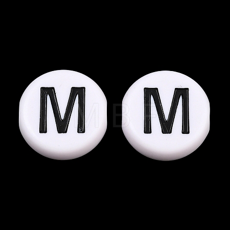 Opaque Acrylic European Beads AC-CBA3BDD-01M-1