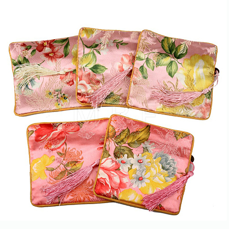 Retro Square Cloth Zipper Pouches CON-PW0001-095C-1