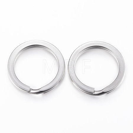 Tarnish Resistant 304 Stainless Steel Split Key Rings STAS-P177-1.6x28mm-P-1