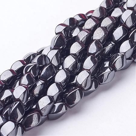 Non-Magnetic Synthetic Hematite Beads Strands G-E001-4-8x5mm-1
