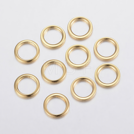304 Stainless Steel Linking Rings X-STAS-F155-06G-10mm-1