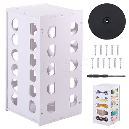 Rotatable PVC Headband Organizer Racks AJEW-WH0077-226-1