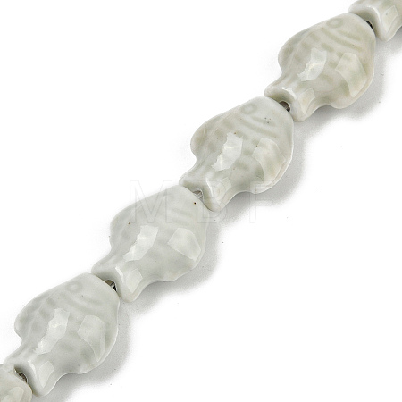Handmade Porcelain Beads Strands PORC-P030-01A-05-1