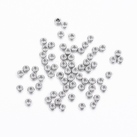 Non-Tarnish 304 Stainless Steel Spacer Beads X-STAS-H376-37-1