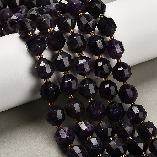 Natural Amethyst Beads Strands G-P568-B02-01-1