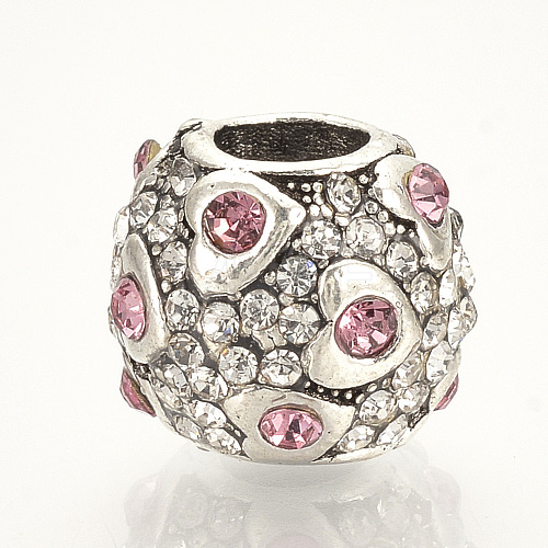 Alloy Rhinestone European Beads MPDL-Q208-019-1