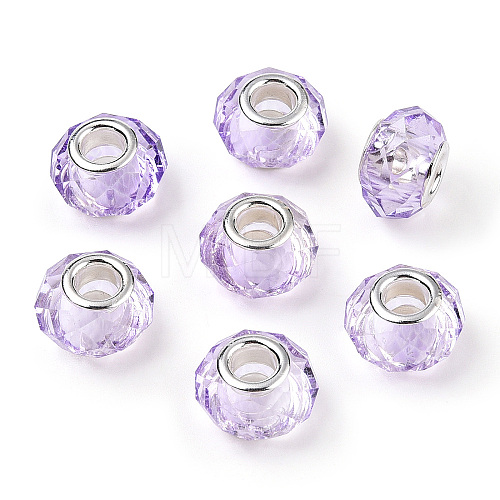 Handmade Glass European Beads GPDL25Y-78-1