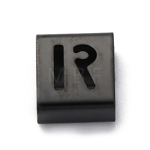 Ion Plating(IP) 304 Stainless Steel Square Slide Charms STAS-L132-07R-B-1