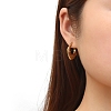 Cross-border European and American Fashion Geometric Square Stainless Steel Hoop Earrings PW-WGF982E-01-3