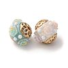Handmade Resin Indonesia Round Beads IPDL-P005-01KCG-M-2