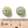 Half Drilled Czech Crystal Rhinestone Pave Disco Ball Beads RB-A059-H12mm-PP9-238-3