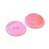 Spray Paint Natural Freshwater Shell Button BSHE-H018-15D-2