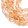 Natural Citrine Beads Strands G-F575-12-6