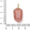 Natural Strawberry Quartz Pendants GG-CBA5FCC-01G-06-3