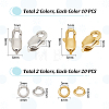Unicraftale 20Pcs 2 Style 304 Stainless Steel Lobster Claw Clasps STAS-UN0047-72-3