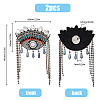 2Pcs Detachable Ethnic Style Evil Eye Appliques DIY-FH0005-95-2