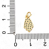 Brass Micro Pave Cubic Zirconia Hamsa Hand Charms KK-H529-13G-3