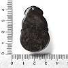 Natural Sliver Obsidian Pendants G-G098-08-3